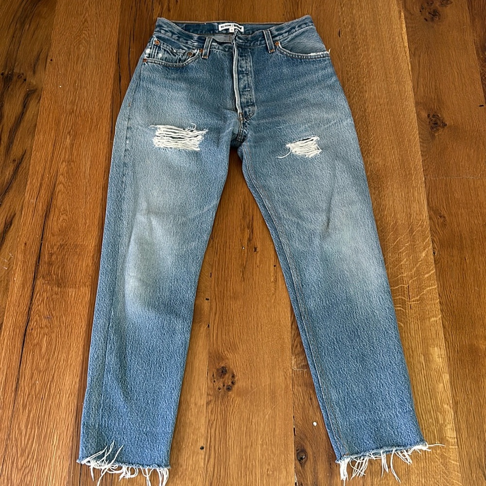 Re/Done high rise ankle crop vintage Levi’s